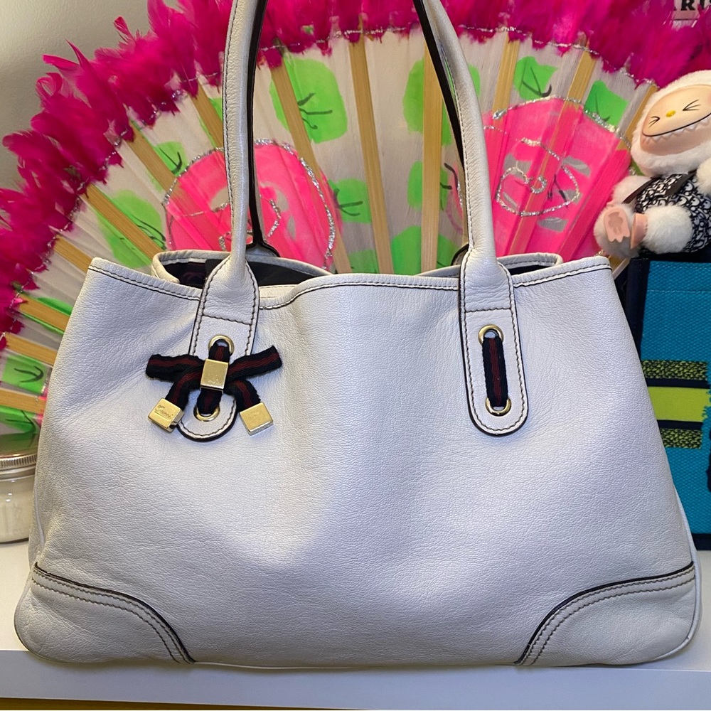 Gucci White Guccissima Princy Tote Bag - Picture 10 of 15